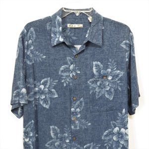 Batik Bay Men's Blue Floral Hawaiian Style Shirt